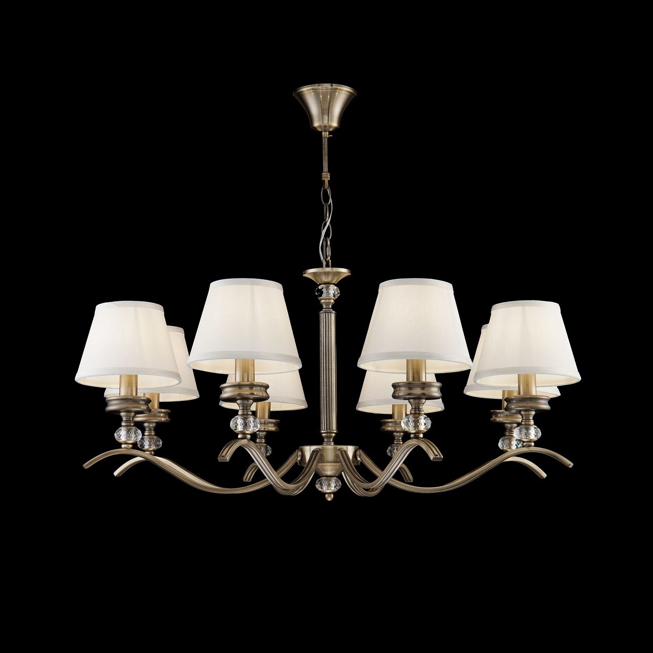 Люстра подвесная бронзовая Alessandra FR2016PL-08BZ FREYA ДИЗАЙНЕРСКИЕ, CLASSIC 00-3956408 Бронза  - Вид №1