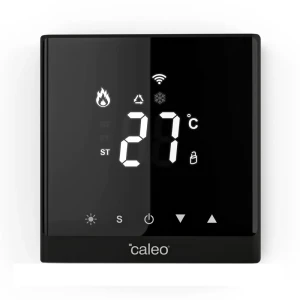 Терморегулятор для теплого пола Caleo C738 электронный программируемый с Wi-Fi цвет черный