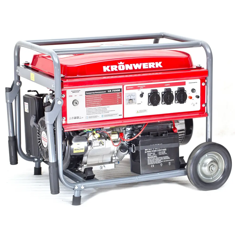 Генератор бензиновый Kronwerk LK 7500E 6 кВт STLM-2210272
