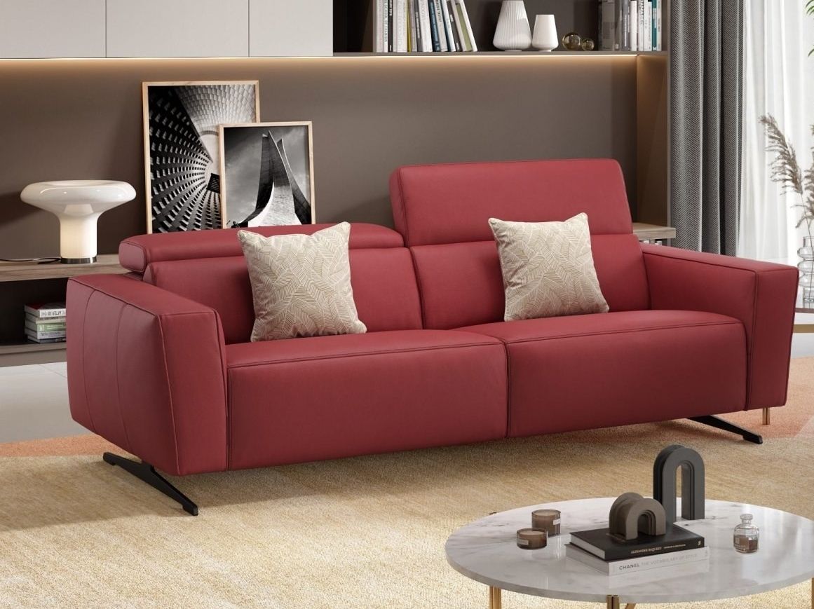 3-местный кожаный диван Sofanella Alesso ARCH-00148406 - Вид №6