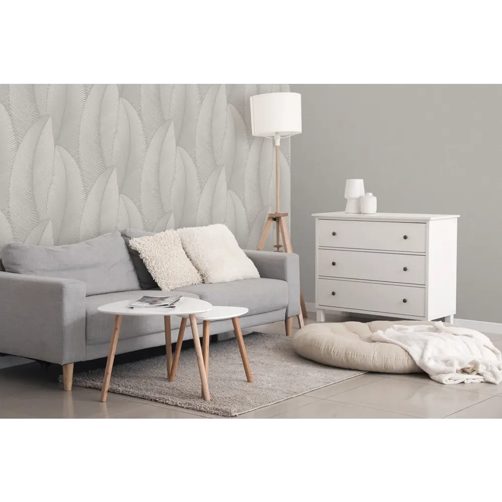 Флизелиновые обои ATELIERO Divo серые рельефные антивандальные 89423648 STLM-1572717 - Вид №5