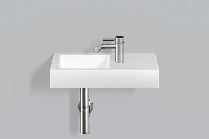 4279000400 Умывальник, wt.qs525h.l, белая, для простого ухода Alape серия Q 