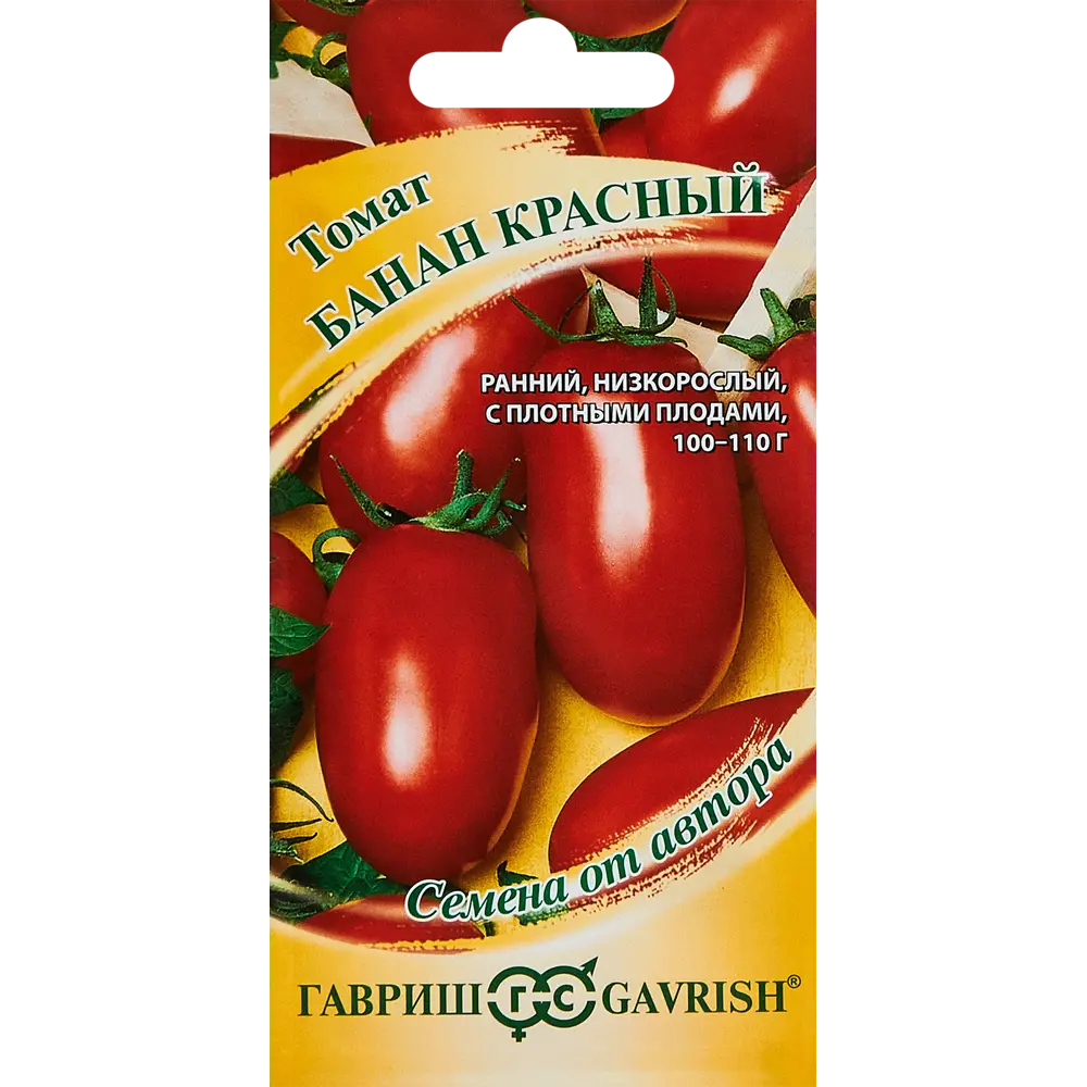 ГАВРИШ Томат Банан красный — скороспелый сорт для консервирования 89349226 STLM-1564133