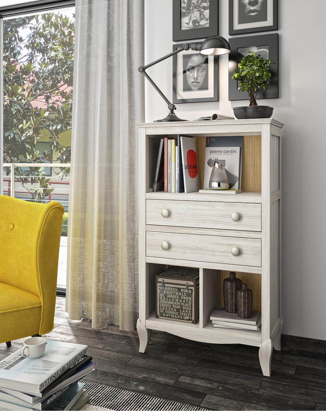 090263 Книжный шкаф Grupo Seys Basilea Santreyd 