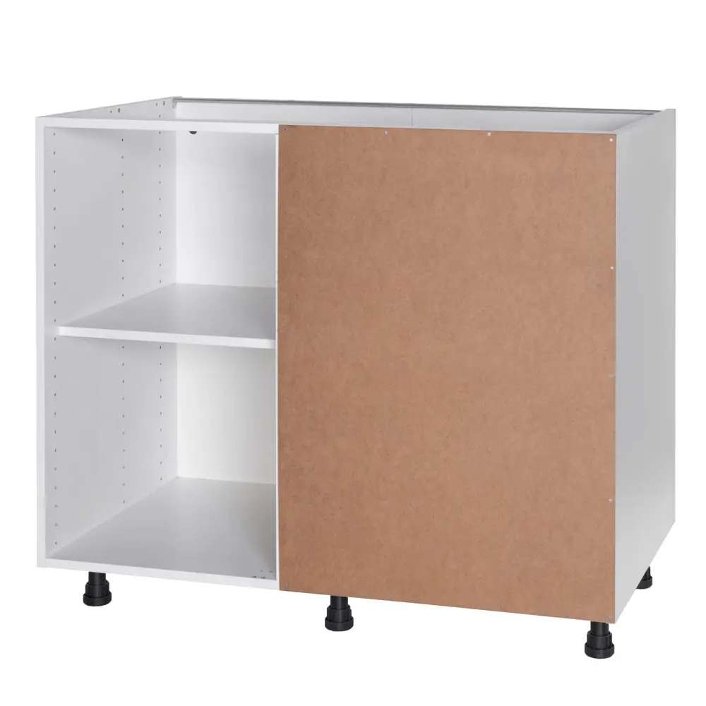 Напольный кухонный шкаф Konsensa 100 см белый с полкой 89410801 STLM-1568250