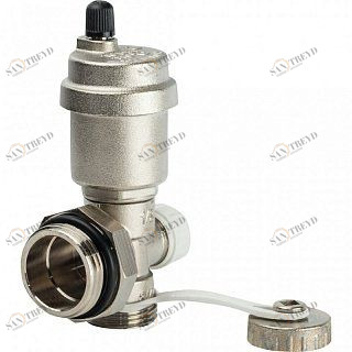 Регулируемый концевой фитинг с дренажным вентилем, автоматический воздухоотводчик 1" STOUT SMS1000010001