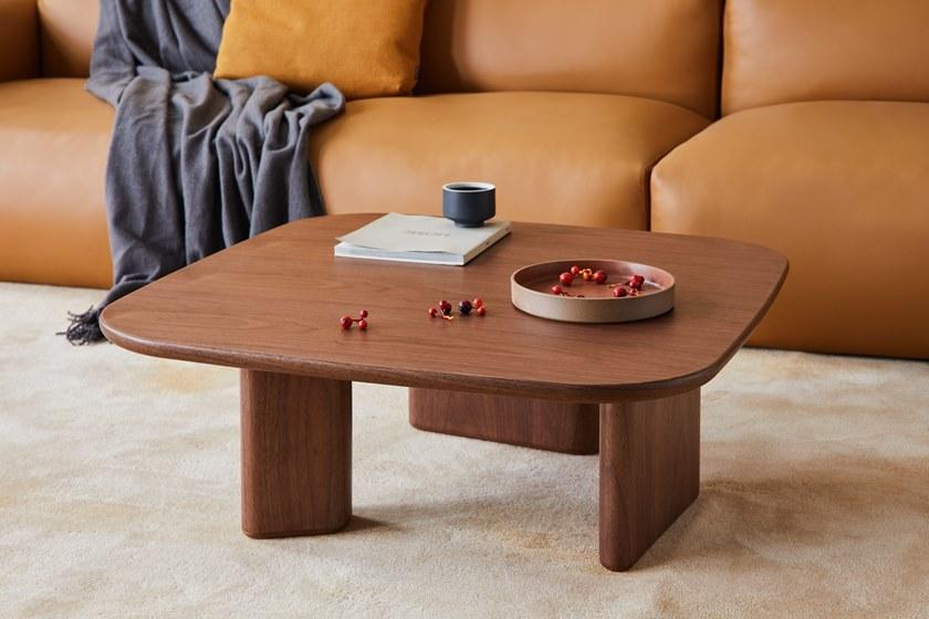 Grado Design Низкий квадратный журнальный столик из мдф  Peb-tb-ct-sq  - Вид №6