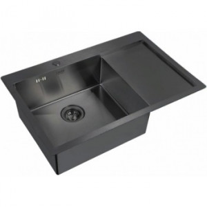 Мойка Zorg INOX-PVD 7851L GRAFIT, Zorg pvd 7851L GRAFIT Мойка кухонная прямоугольная Zorg