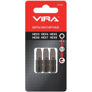 Магнитный набор бит Vira для шуруповерта - 6 профессиональных насадок 89383371