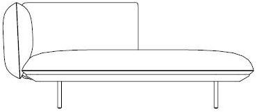 TRIBÙ Садовая кушетка из мягкой ткани Senja sun-id-1443140 - Вид №4