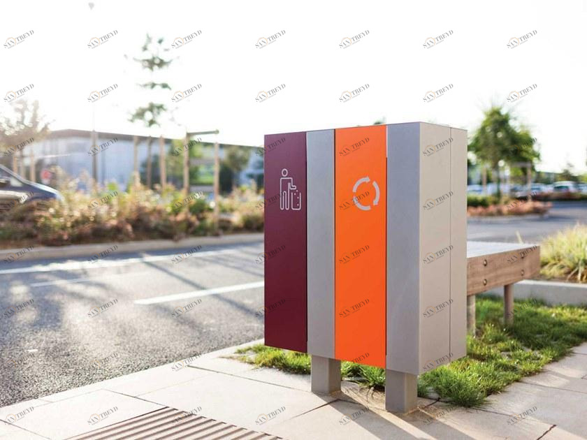 mmcité1 Контейнер для мусора из стали для раздельного сбора мусора  Nnk370/nnk380 