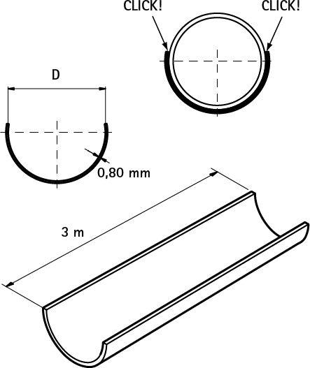 0635316 BIS Полукруглые профили поддержка для пластмассовых труб walraven  - Вид №1