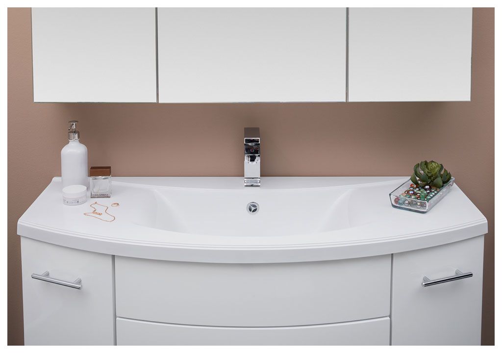 Тумба с раковиной Aquanet Тренто 120 белый 0015650000152905 - Вид №4