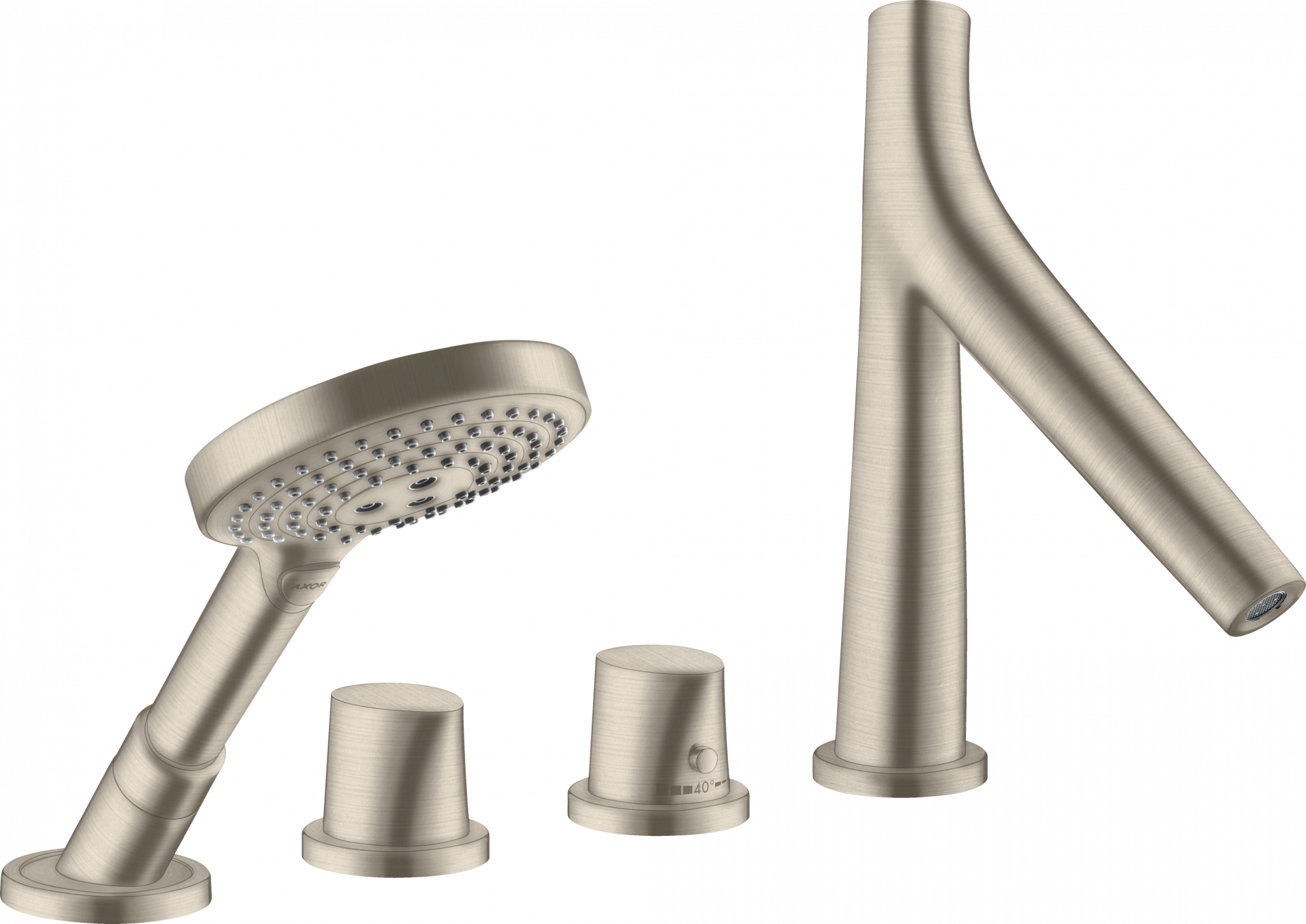 12425820 Термостатический смеситель для ванны на 4 отверстия AXOR STARCK ORGANIC