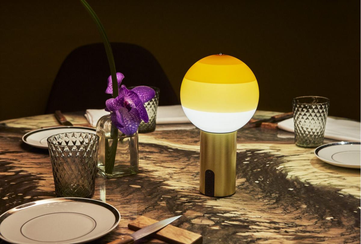 085733 Настольный светильник Portable зелено-графитовый Marset Dipping Light  - Вид №4