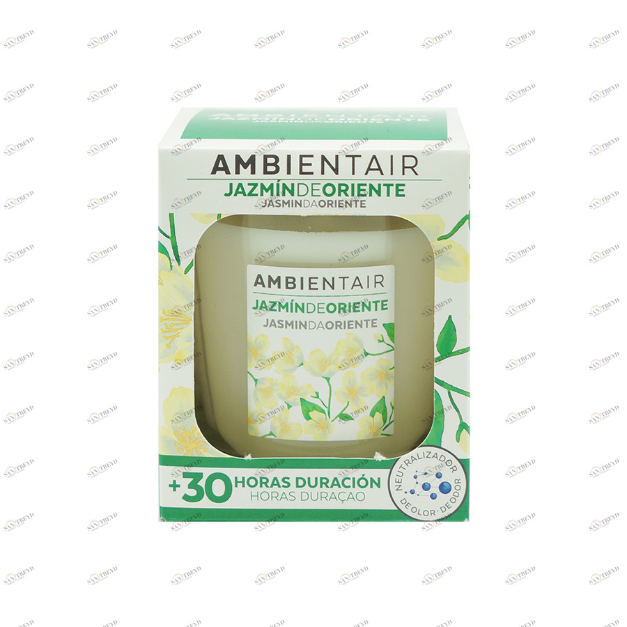 Свеча ароматическая "Белый жасмин" AMBIENTAIR  00-3881031 Белый 