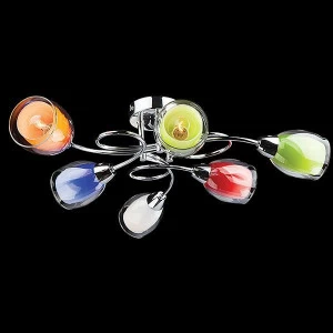 Потолочная люстра Eurosvet 2266/6 хром EUROSVET ДИЗАЙНЕРСКИЕ 182732 Разноцветный