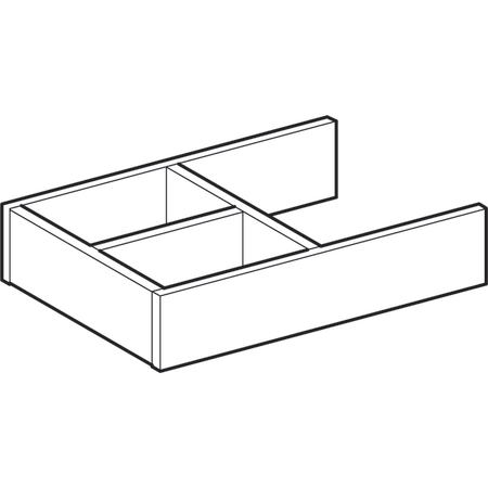 501000000 Перегородка для выдвижного ящика Geberit H-образная, для верхнего выдвижного ящика Geberit  - Вид №1