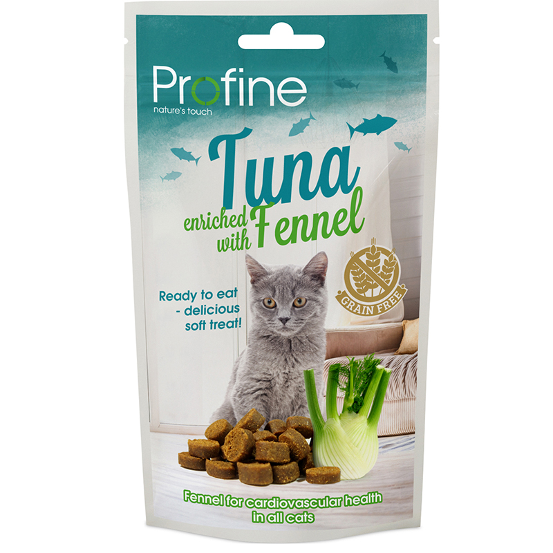 ПР0045645 Лакомство для кошек беззерновое с тунцом и фенхелем 50г PROFINE 