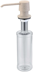 Встраиваемый дозатор ZorG Inox ZR-20 КВАРЦ для жидкого мыла, кварц