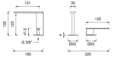 Смеситель для раковины из нержавеющей стали CEADESIGN AYLA ARCH-00025420 - Вид №1