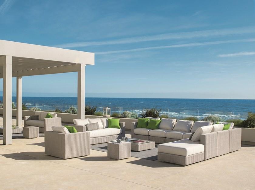 Ethimo Квадратный садовый пуф из ethimo etwick® Cube Cbpu2100 - Вид №5