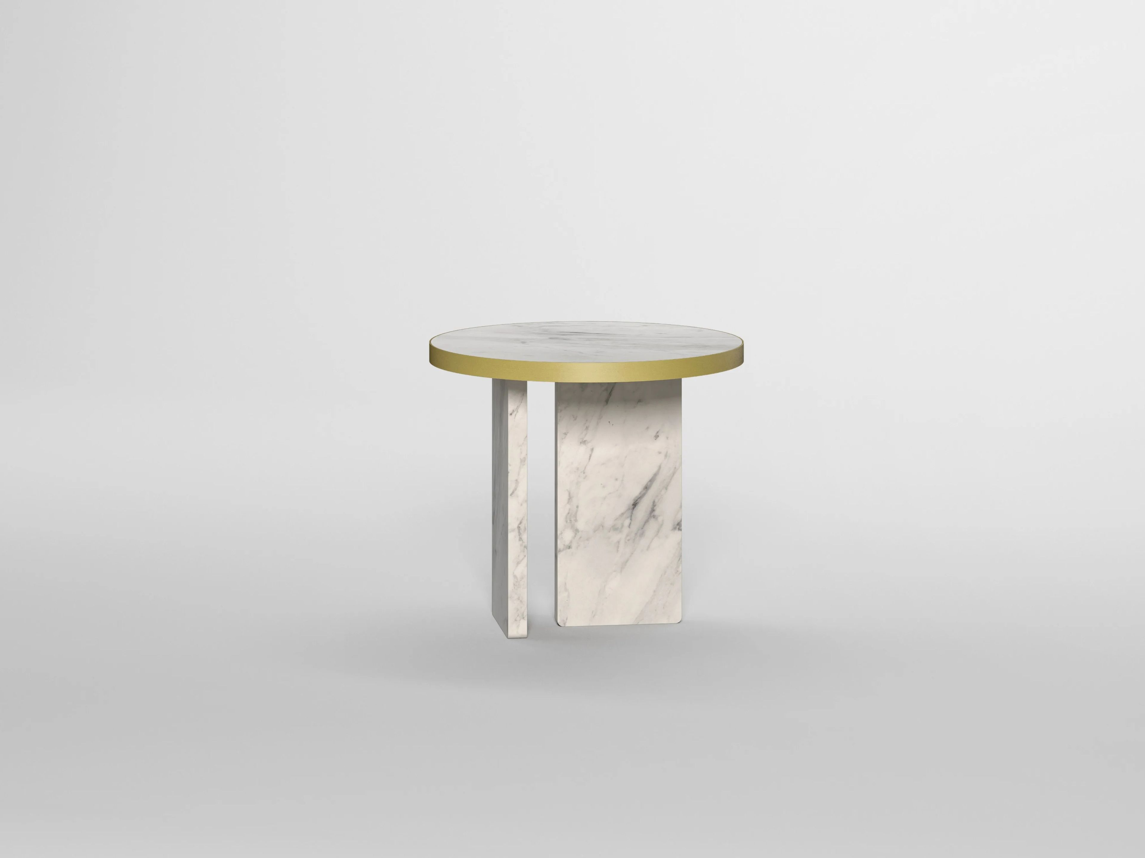 Травертин круглый журнальный столик Davani Purity ARCH-00027089 - Вид №17