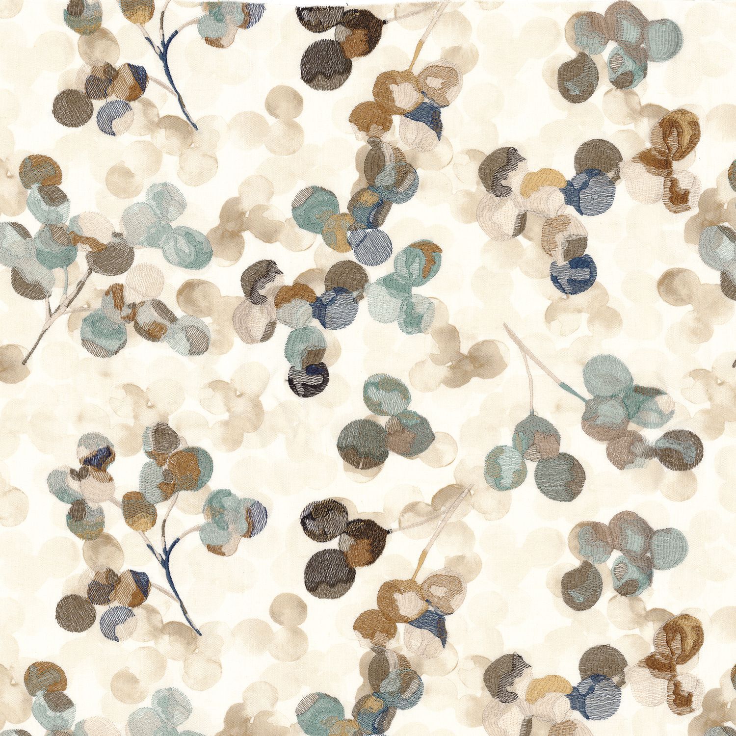 Вышитая ткань с цветочным рисунком Casamance Symbiose ARCH-00059587 - Вид №2