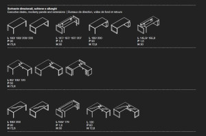 Прямоугольный стол для совещаний с системой люверсов