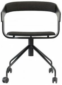 BuzziSpace 4-спицевый стул с подлокотниками на колесиках Buzzifloat