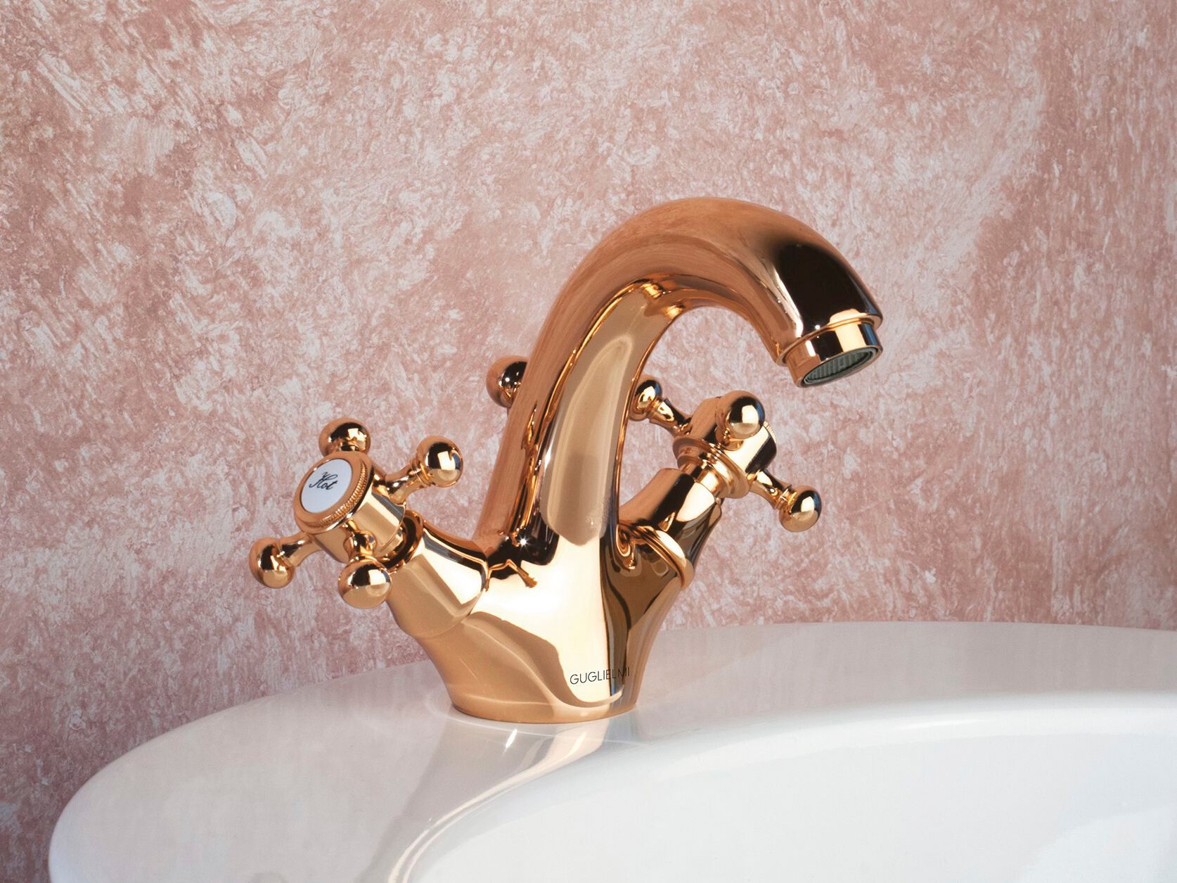 Смеситель для раковины с одним отверстием GUGLIELMI RUBINETTERIE классическая ARCH-00132891 - Вид №2