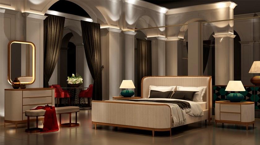 Mobi Спальня из дерева и кожи Manhattan sun-id-1453953 - Вид №1