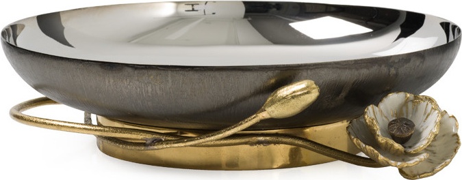 10642287 Michael Aram Чаша на ножке Michael Aram Анемоны 23см, сталь нержавеющая Сталь нержавеющая 