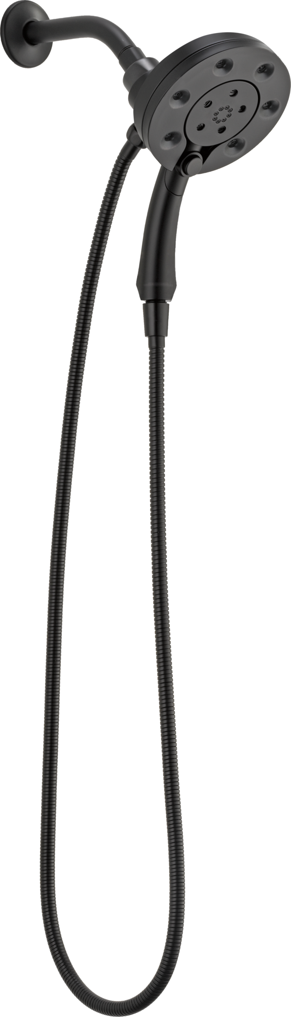 58472-BL H2Okinetic® In2ition® Душ два в одном с 4 настройками Delta Faucet Universal Showering Матовый черный  - Вид №1