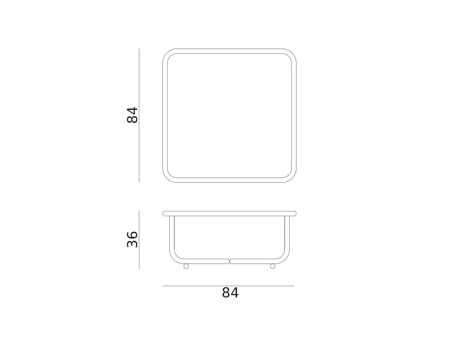 Квадратный садовый стол из нержавеющей стали и стекла Exteta Locus Solus ARCH-00090760 - Вид №10