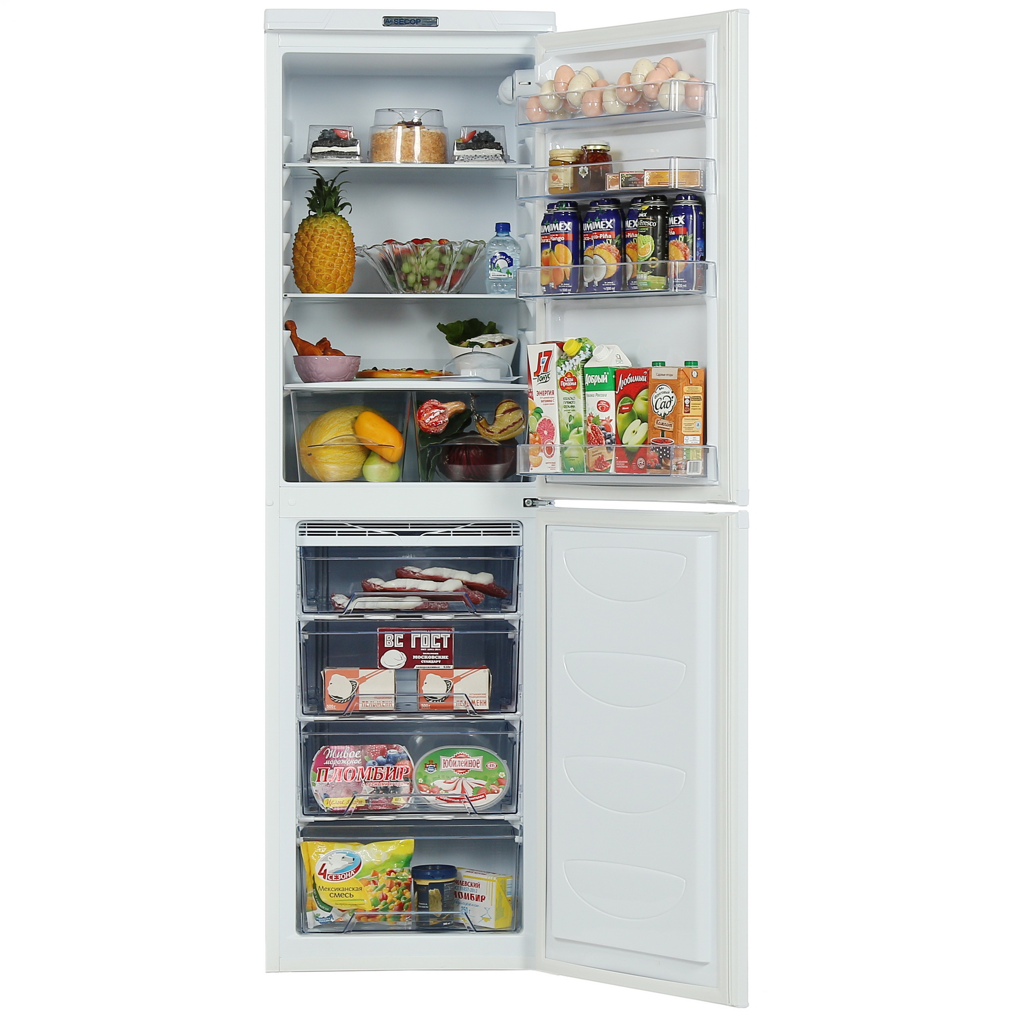 8135085 Холодильник с морозильником   DON R-296 B белый STDN-0037562 - Вид №5