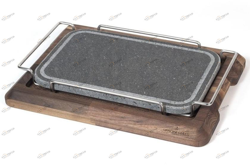 Officine Gullo Разделочная доска из мыльного камня прямоугольная sun-id-1374596