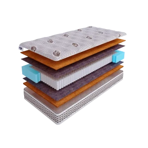 90979265 Матрас SkySleep NATIVE PRO Combi Hard S1000 75x185 см независимый пружинный блок, детский, ортопедический, жесткий, коко STLM-1395199