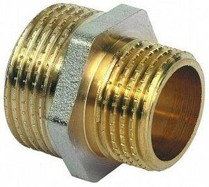 Ниппель 1"1/2'x1"1/4 латунь TIEMME
