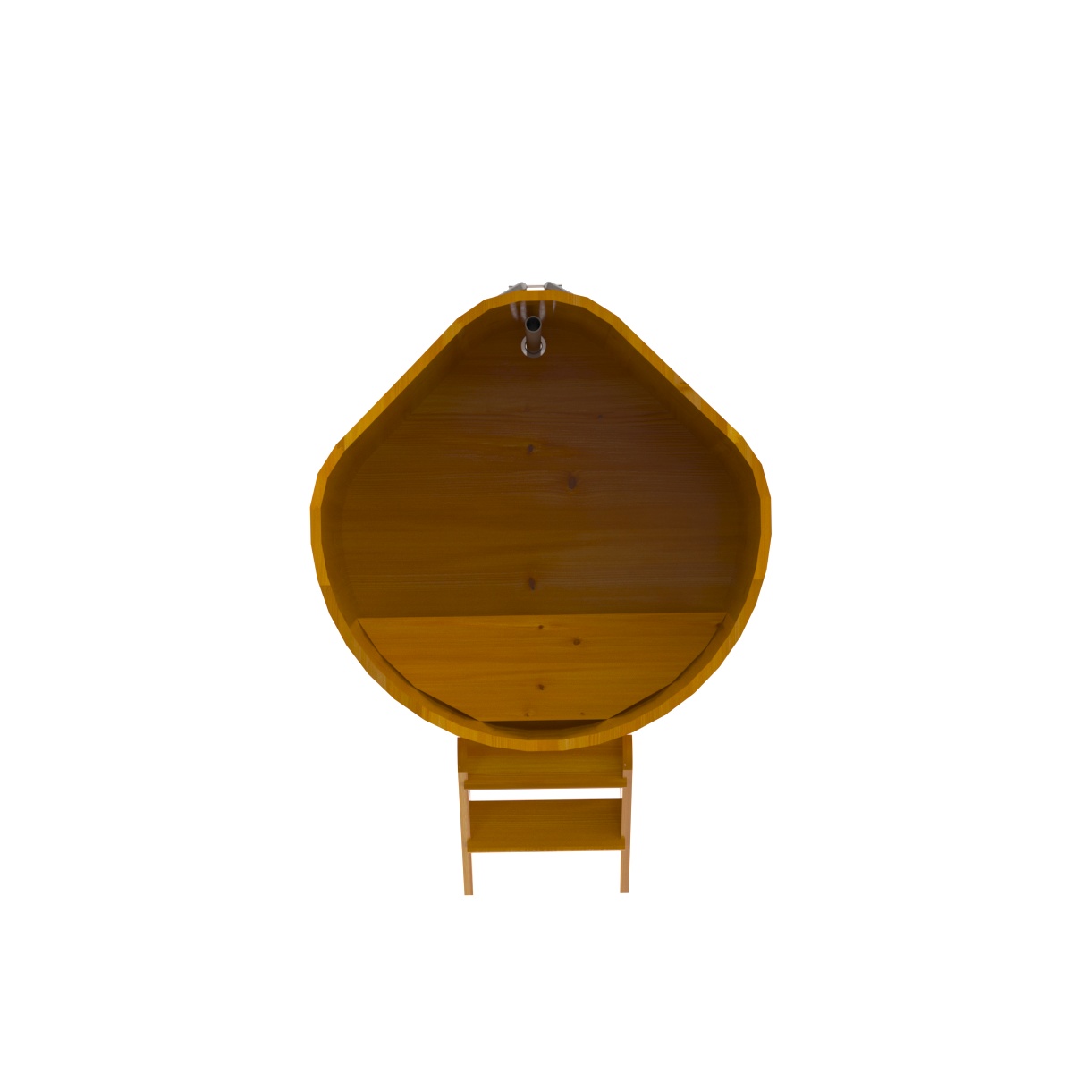 2302 Купель угловая из лиственницы Рустик 1,03х1,03х1,0 натуральная Alyarus  - Вид №5