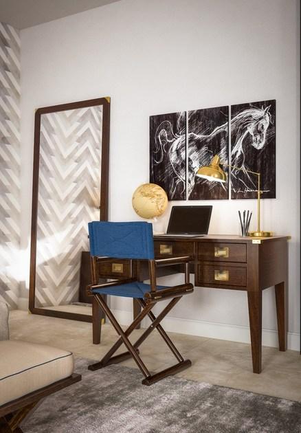 Caroti Напольное зеркало из красного дерева Via montenapoleone 623  - Вид №1