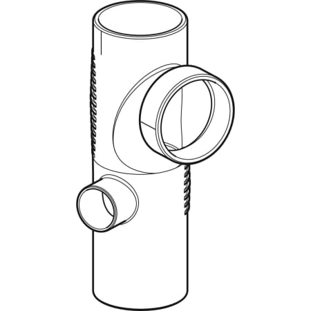 GEBERIT 310.117.14.1 Крестовина двухплоскостная комбинированная Geberit Silent-db20, 88,5°, левая  - Вид №1