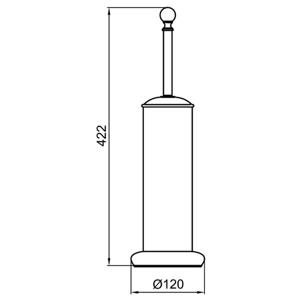 KA501302015 Ершик для унитаза Webert Karenina  - Вид №1