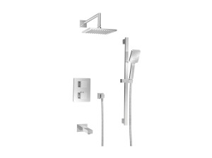 Набор термостатических встраиваемых ванн с ручным душем