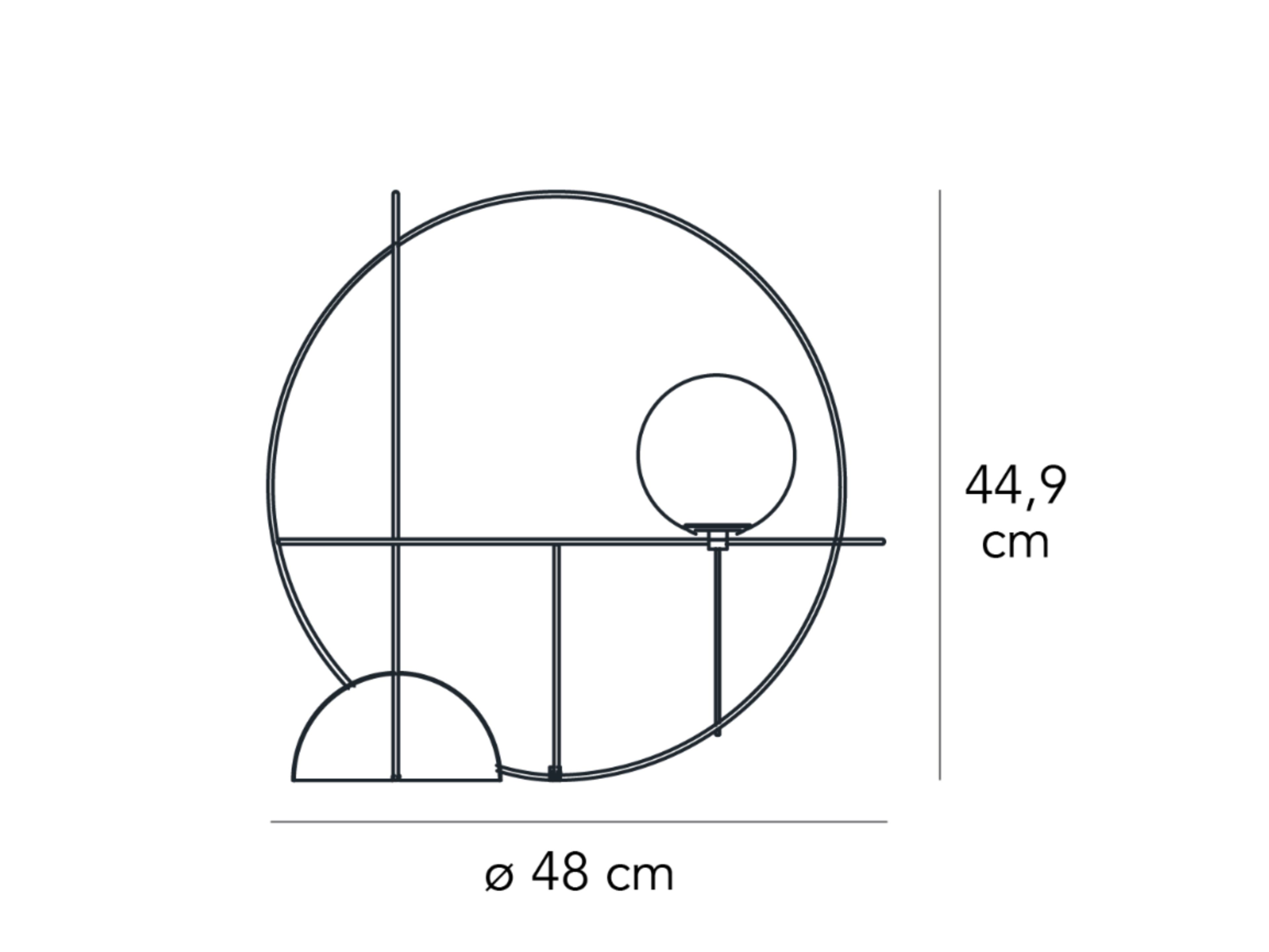 Металлическая светодиодная настольная лампа FontanaArte Setareh ARCH-00027430 - Вид №7