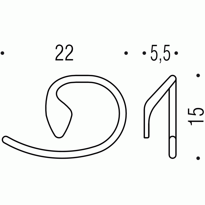 B1831 Полотенцедержатель-кольцо COLOMBO KHALA Colombo Design - Вид №3