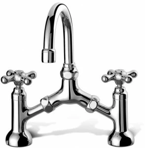 RUBINETTERIE STELLA Смеситель для умывальника на 2 отверстия Roma