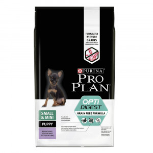 ПР0058465 Корм для щенков Беззерновой для мелких пород с чувствительным пищеварением индейка сух. 7кг Pro Plan