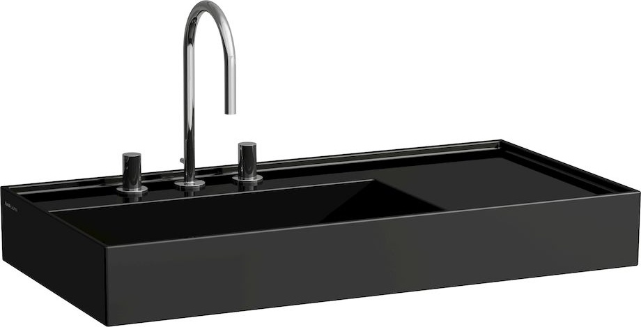 H8103387571111 Раковина, полочка справа, со специальным скрытым сливом LAUFEN PRO - Вид №11