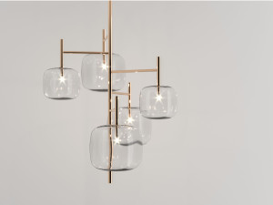 Lampadario a LED in Pyrex®